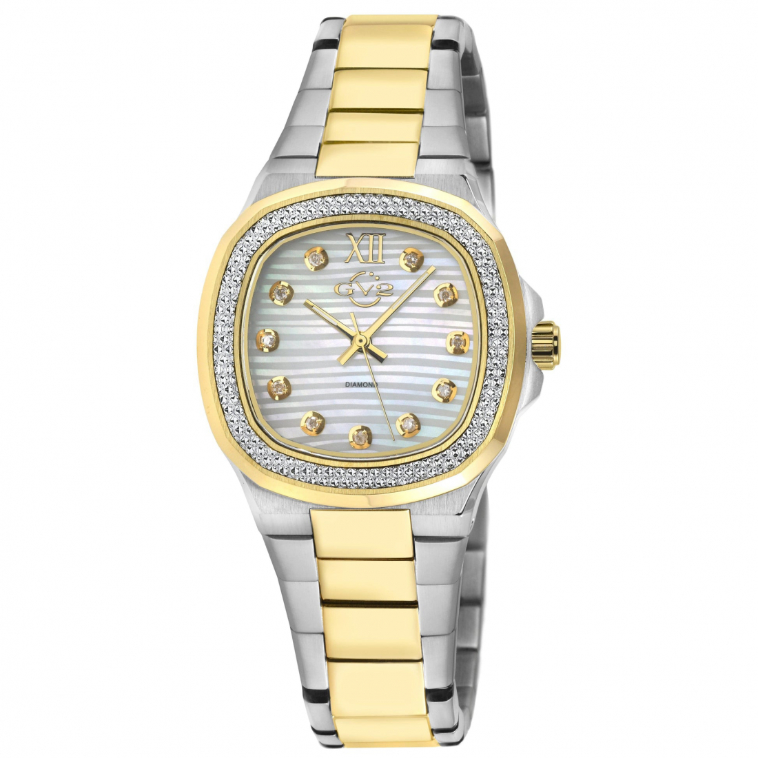 Women's Potente Diamond Lady White MOP dial, Two Toned 316L Stainless Steel IPYG Watch