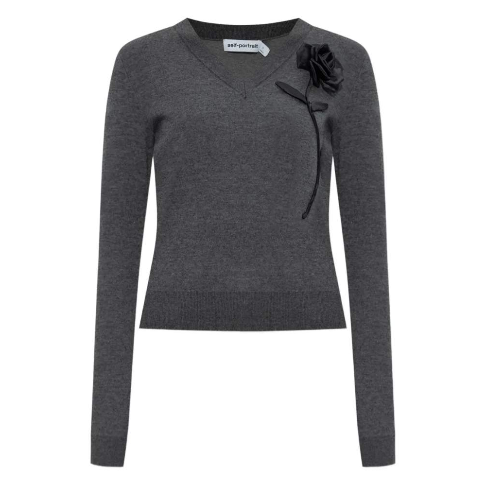 Pull 'Floral-Appliqué' pour Femmes