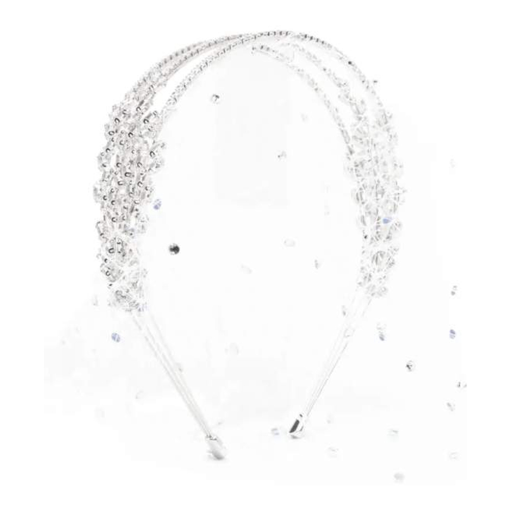 Serre tête 'Crystal-Embellished Veil' pour Femmes