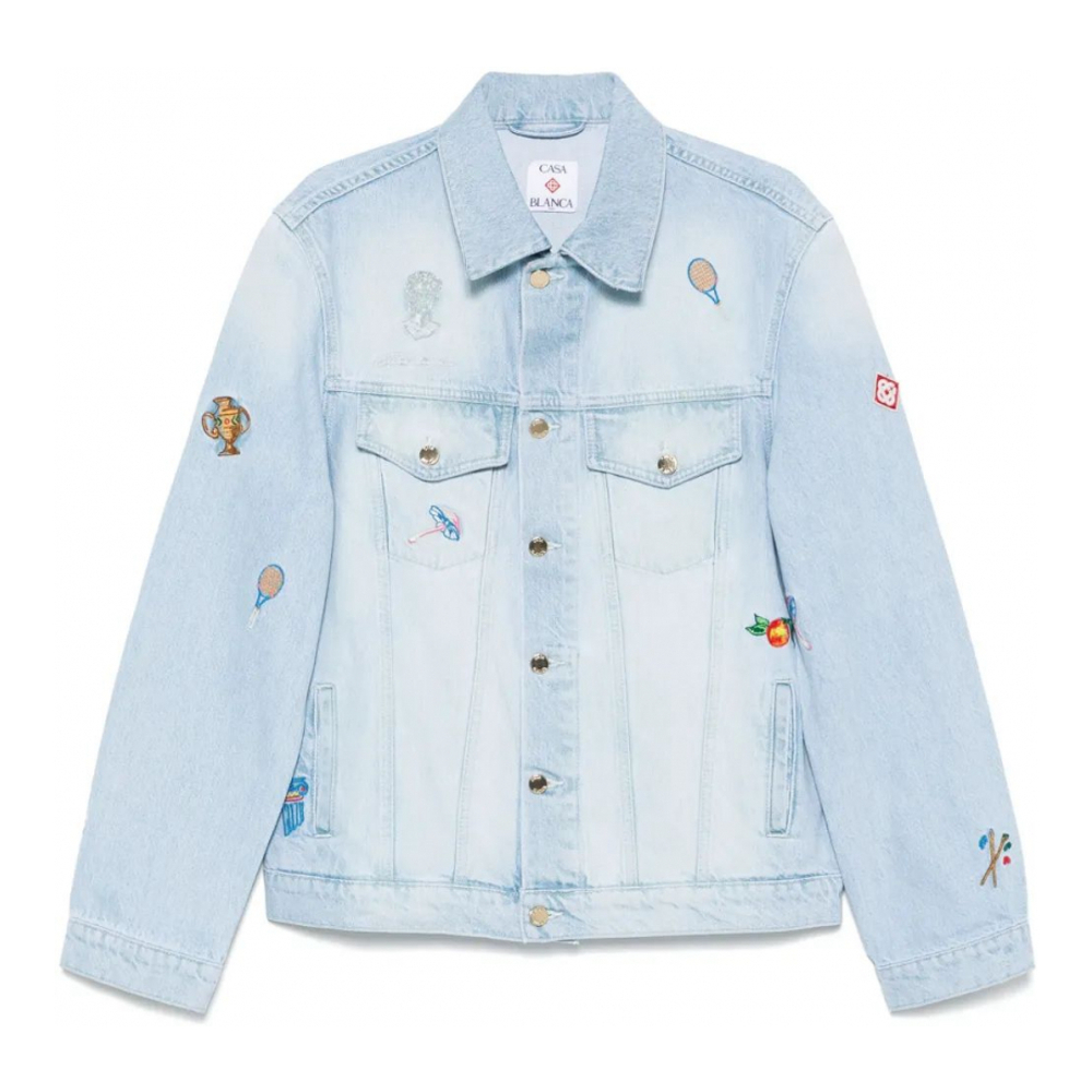 Veste en jeans 'Embroidered' pour Hommes