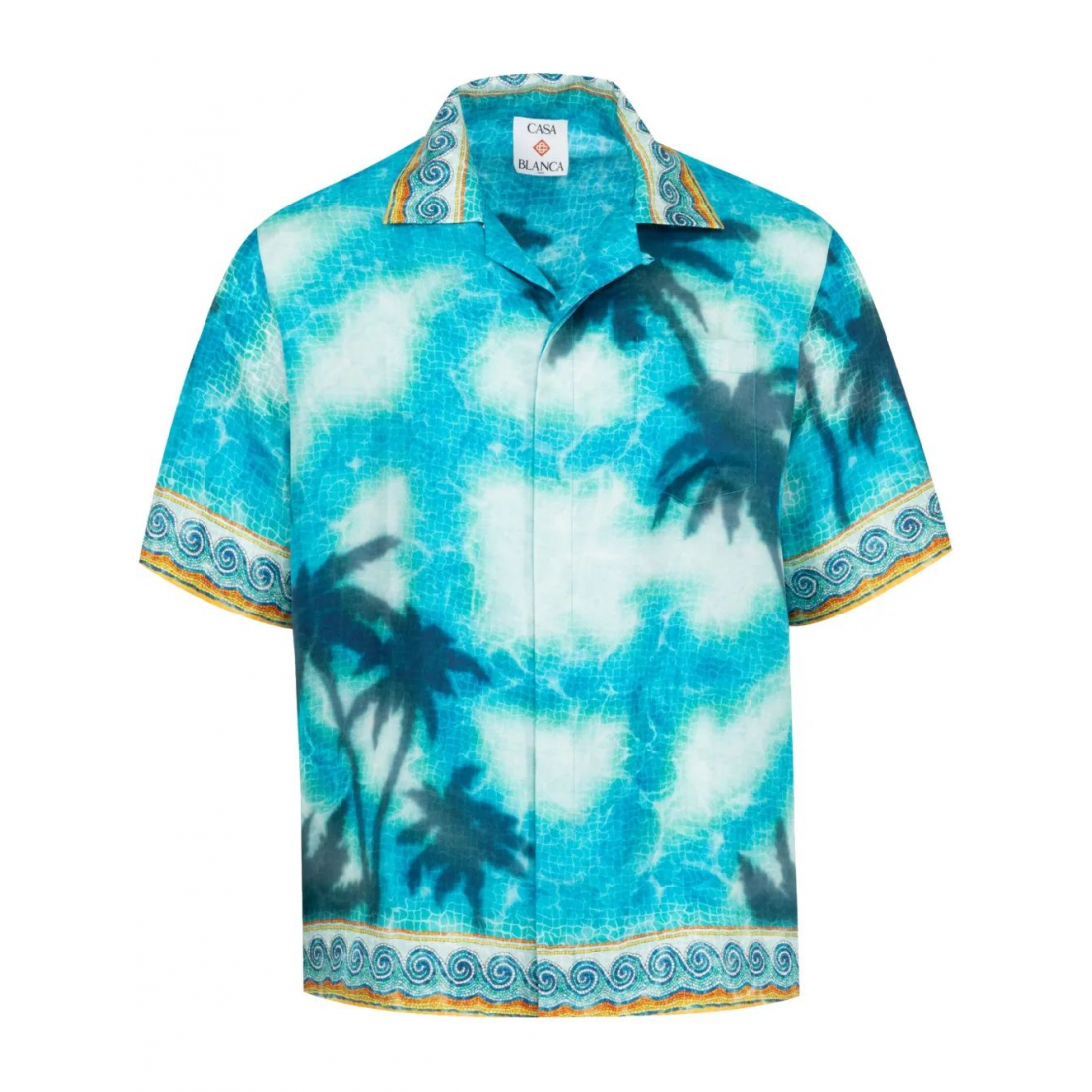 Chemise à manches courtes 'Cuban-Collar' pour Hommes