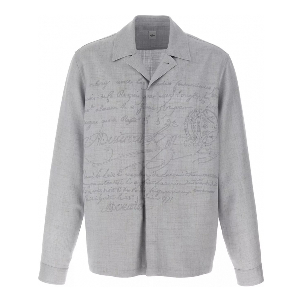 Surchemise 'Embroidered Scritto' pour Hommes