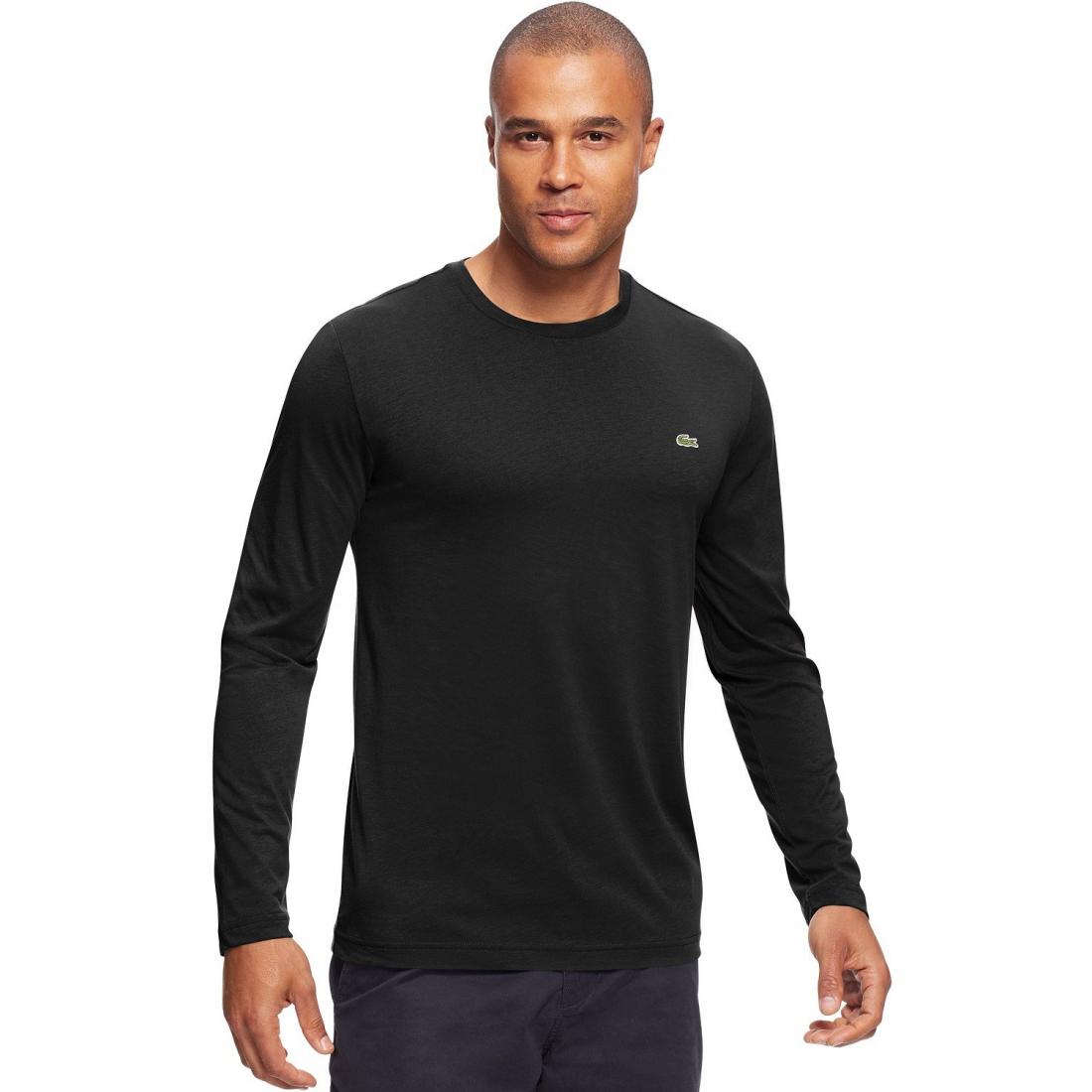 Men's 'Crew Neck' Long-Sleeve T-Shirt