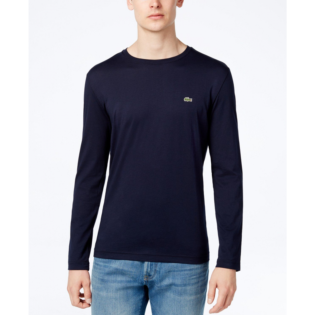 Men's 'Crew Neck' Long-Sleeve T-Shirt