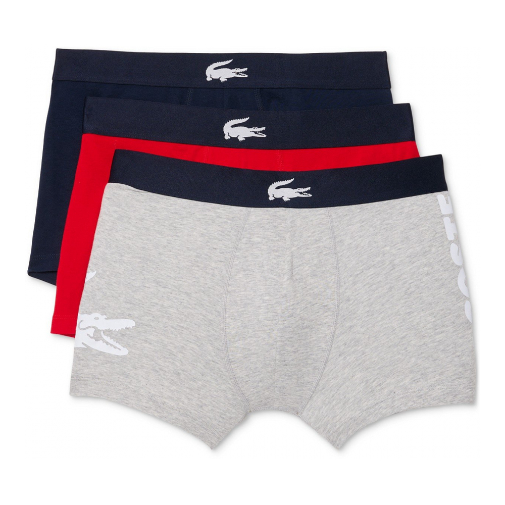 Men's 'Big Croc Logo' Boxer Briefs - 3 Pieces