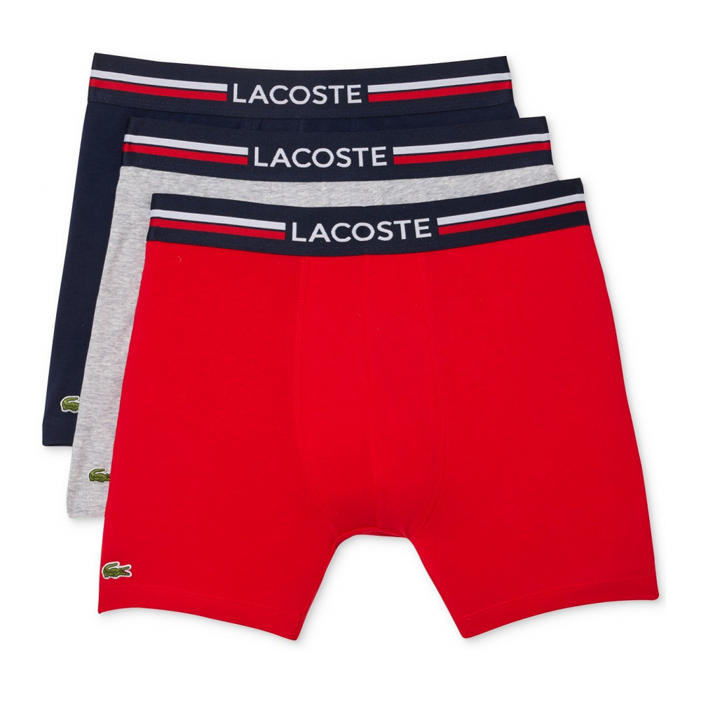 Men's 'Stretch French Flag' Boxer Briefs - 3 Pieces