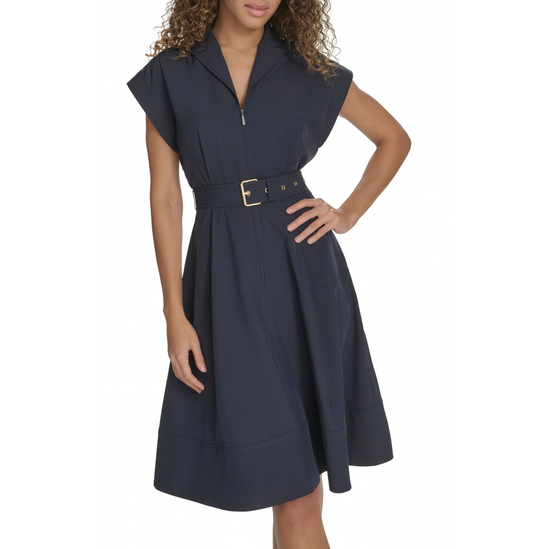 Women's 'Comm Belted Midi' Shirtdress