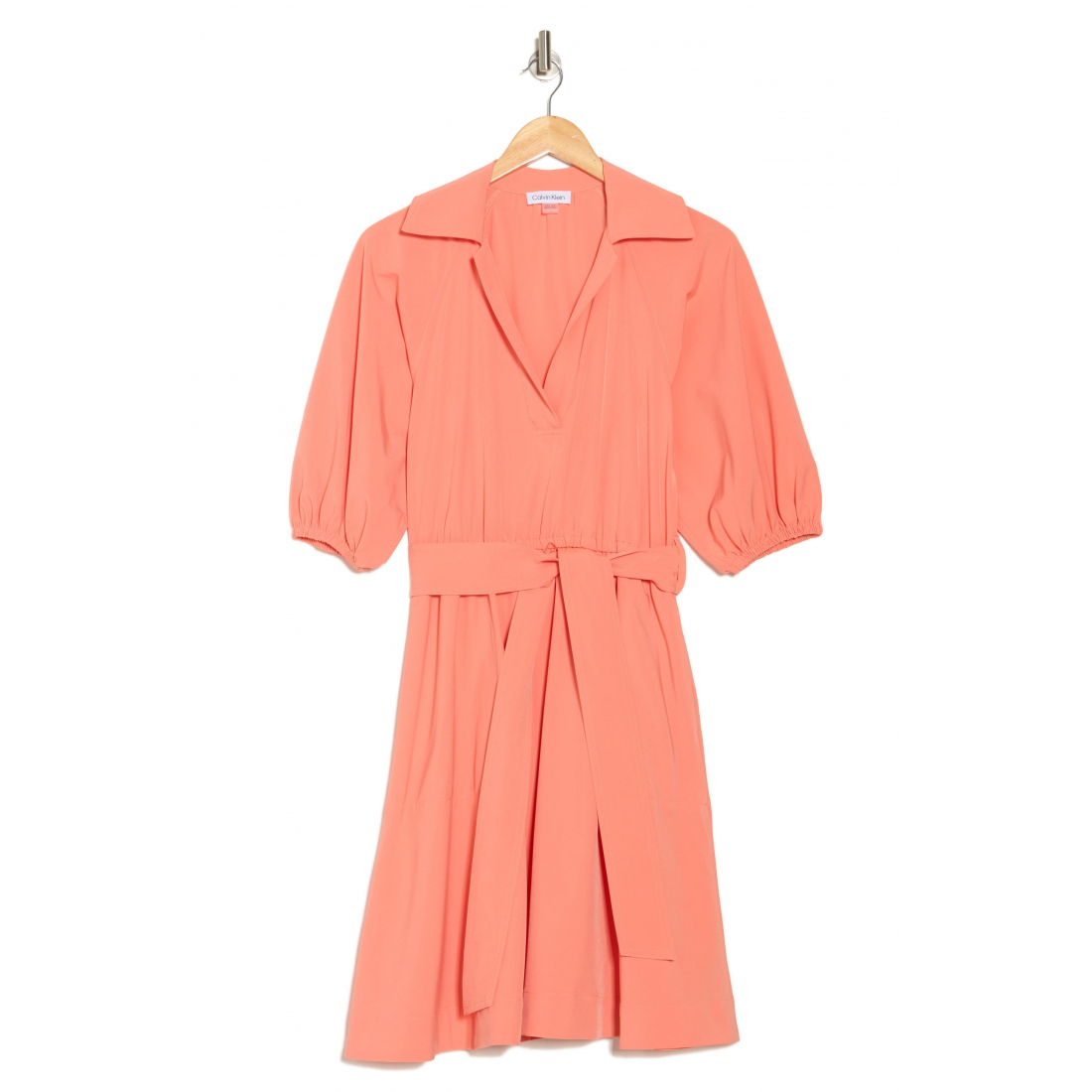 Robe chemise 'Puff Sleeve A-Line' pour Femmes