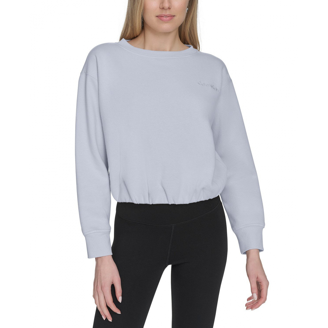 Top à manches longues 'Logo Fleece Bubble Hem' pour Femmes