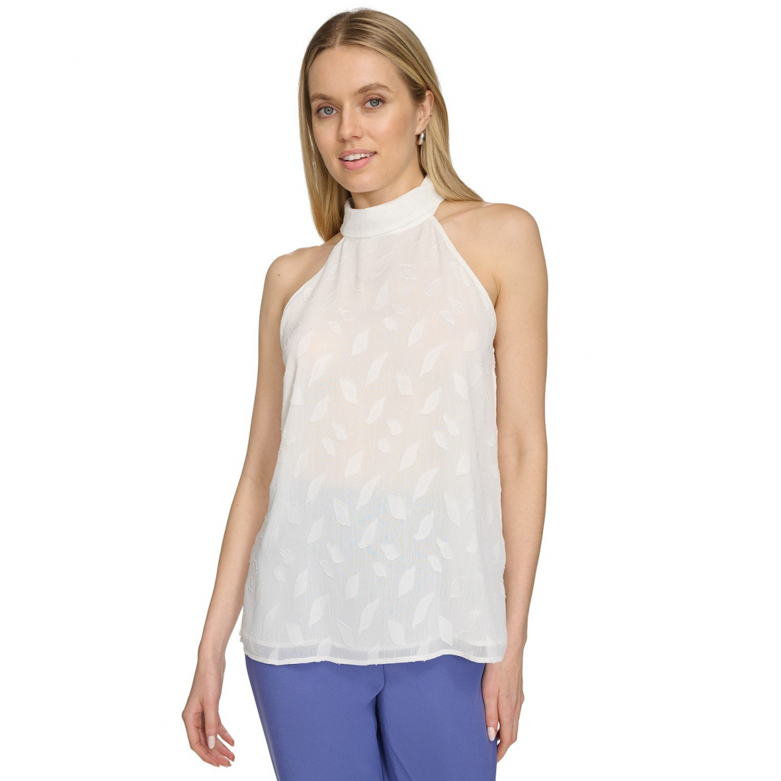 Women's 'Patterned Halter-Neck' Blouse
