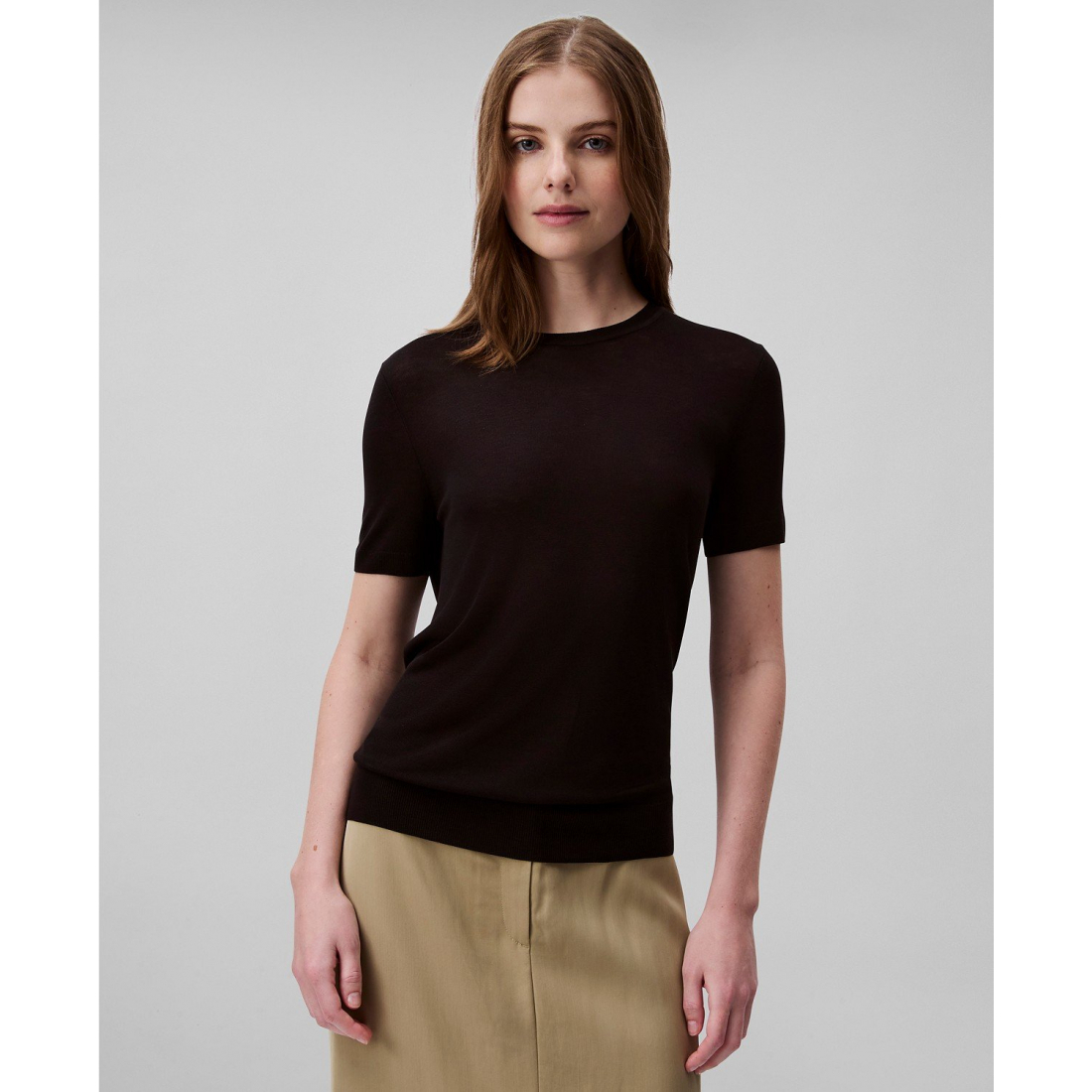 Women's 'Fine Gauge' Short-Sleeve Sweater