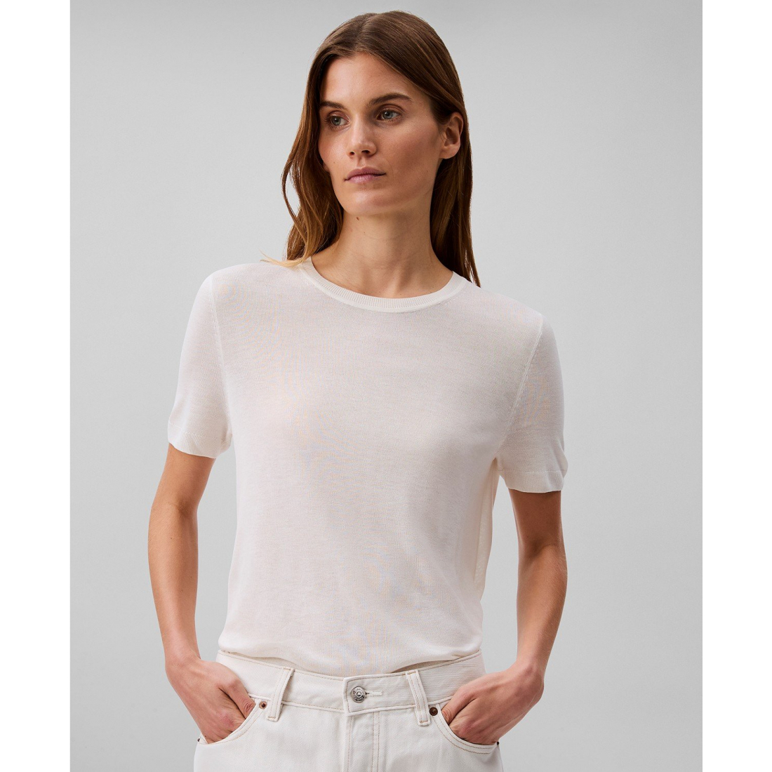 Women's 'Fine Gauge' Short-Sleeve Sweater