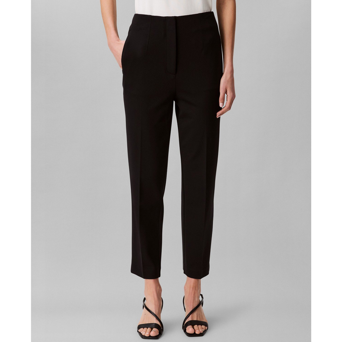 Women's 'Ponte Cropped Straight-Leg' Trousers