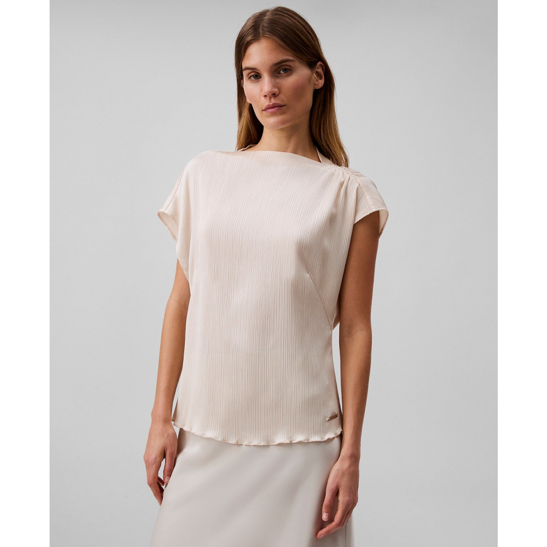 Women's 'Plissé Shirred Shoulder' Top
