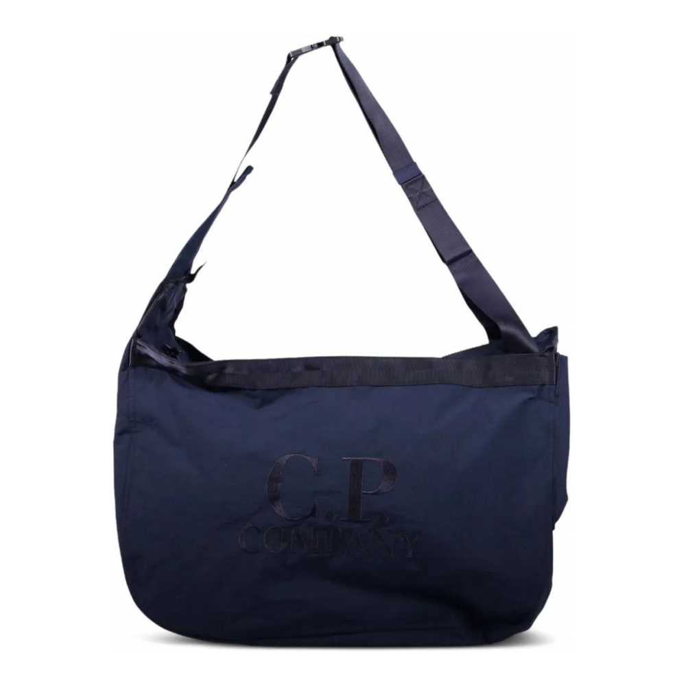 Men's 'Plain Paper Touch Logo-Embroidered' Shoulder Bag