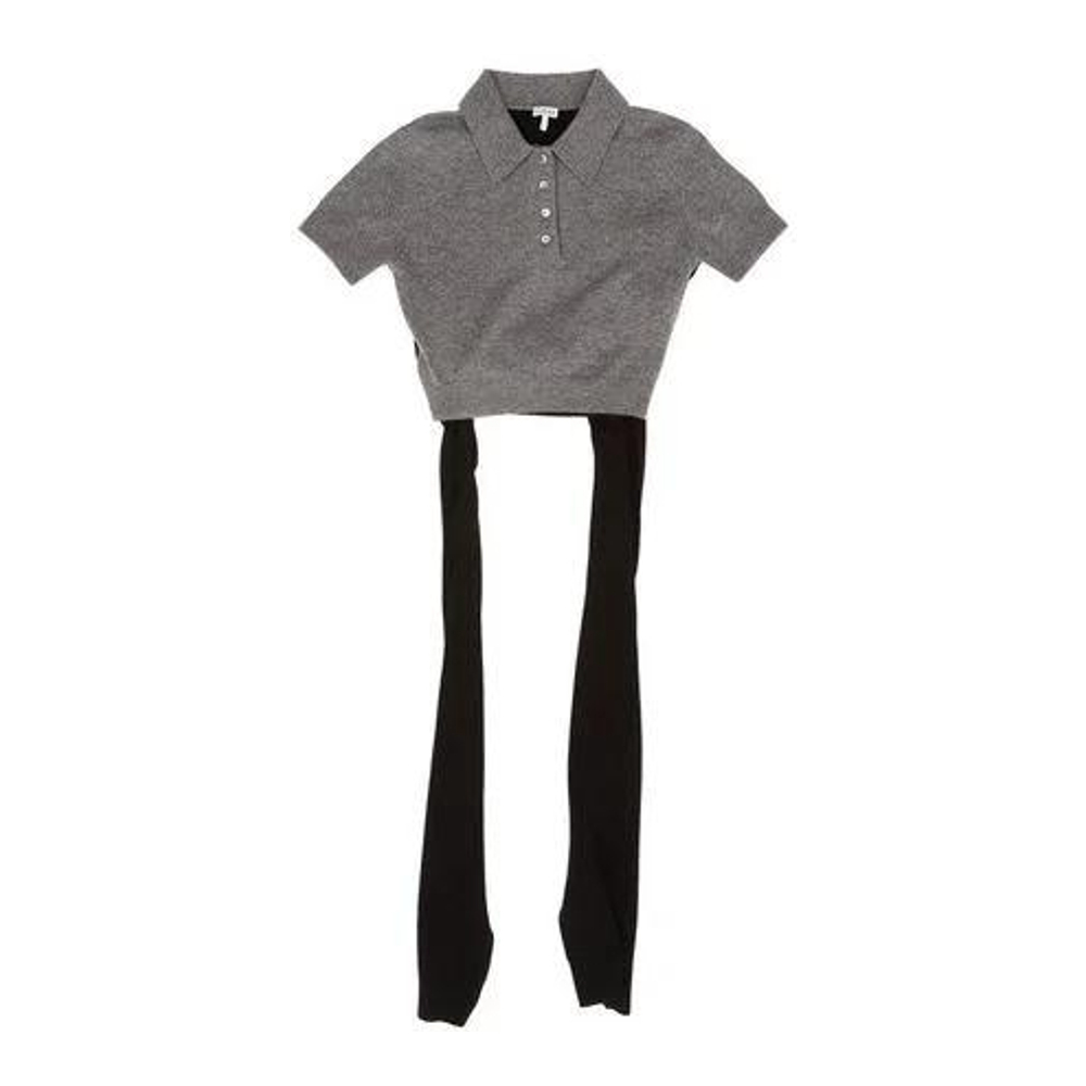 Women's 'Polo' Crop Sweater