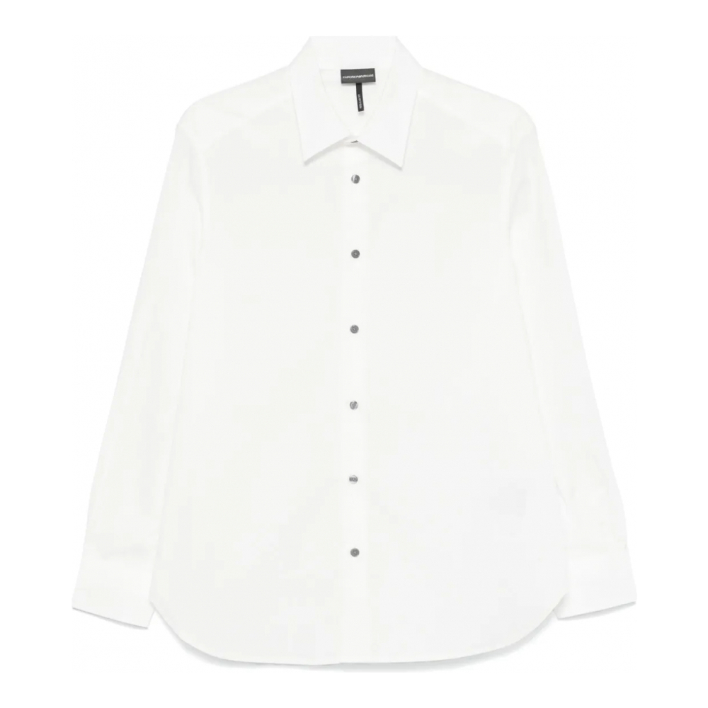 'Logo-Jacquard' Hemd für Herren