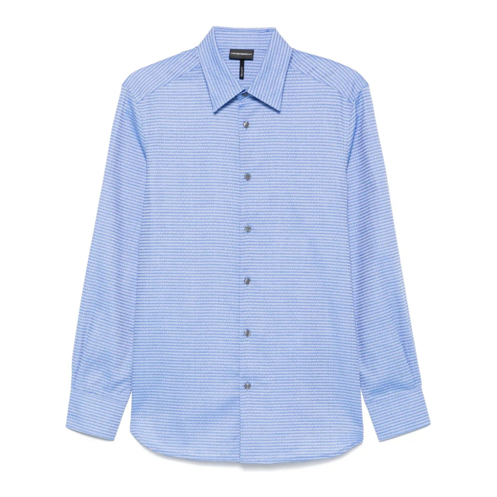 Chemise 'Jacquard-Logo' pour Hommes