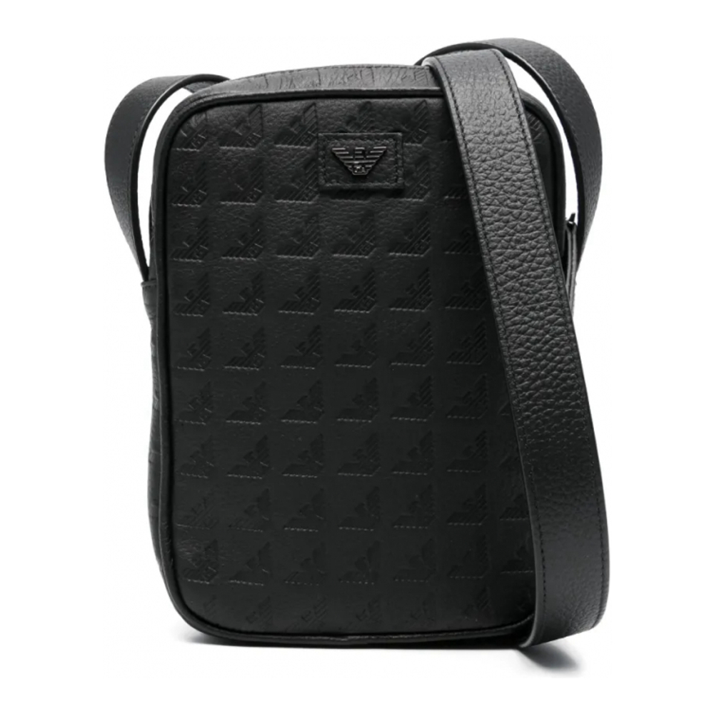 Men's 'Embossed-Logo' Messenger Bag