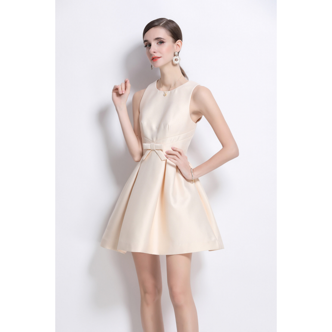 Robe 'Waist Tie Butterfly Silhouette' pour Femmes