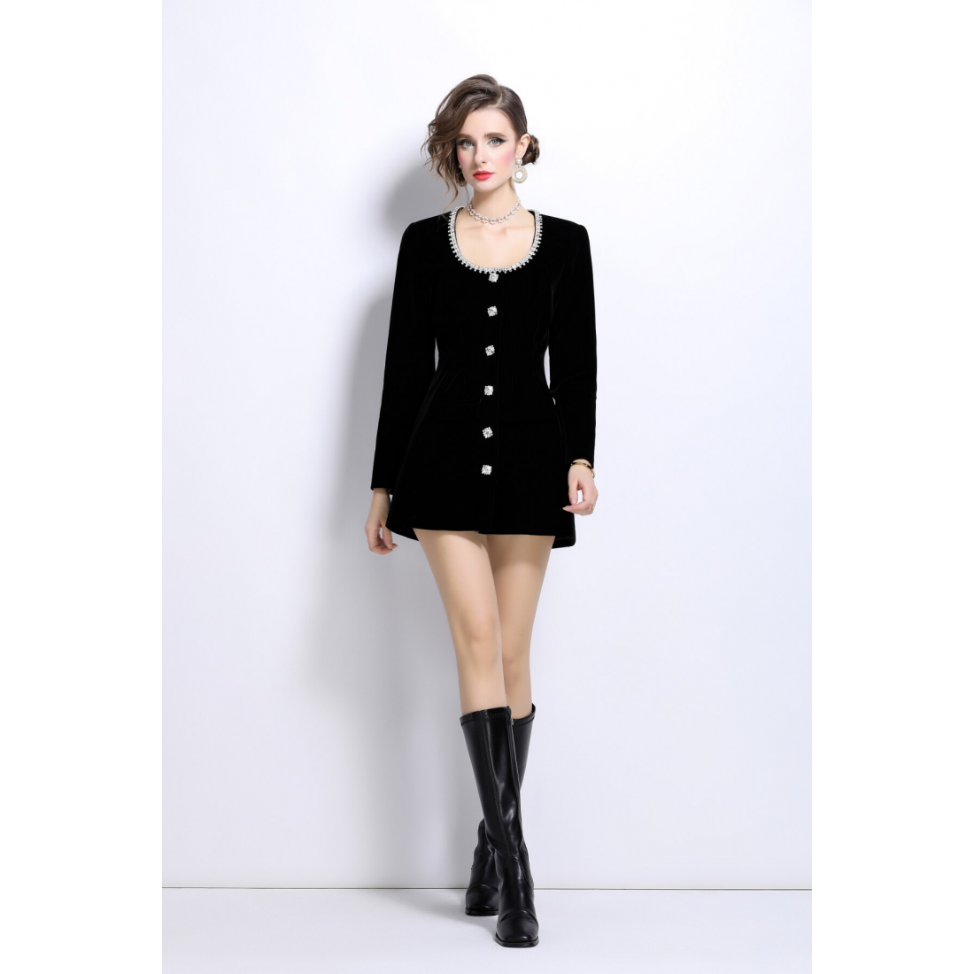 Veste 'Heavily Embellished Velvet' pour Femmes