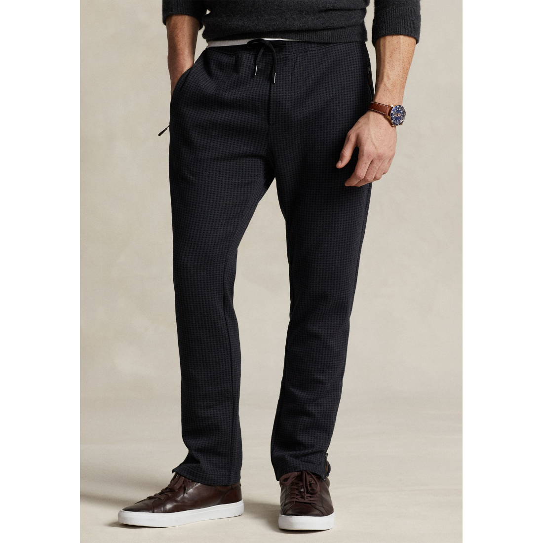 'Herringbone Double-Knit Jersey Jogger Pants' pour Hommes