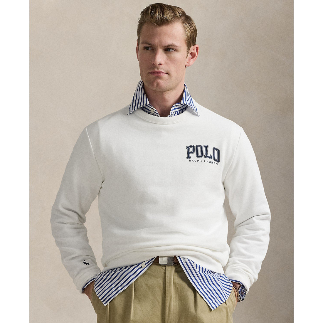 'Logo Fleece Sweatshirt' pour Hommes