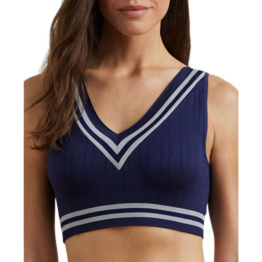 'Cricket Cable-Texture Longline Bralette 4L0189' pour Femmes