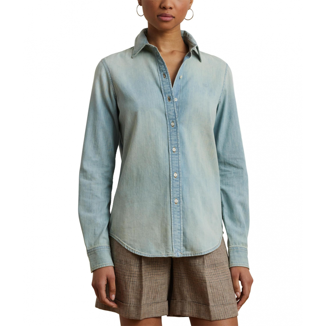 'Classic Fit Denim Shirt' pour Femmes