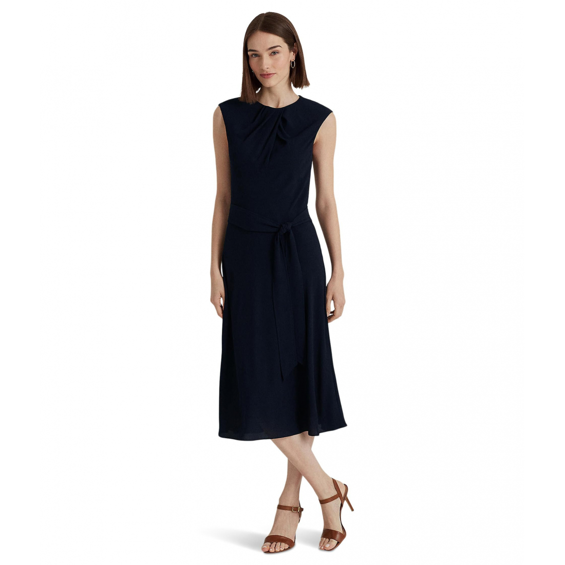 Women's 'Bubble Crepe Cap-Sleeve Dress'