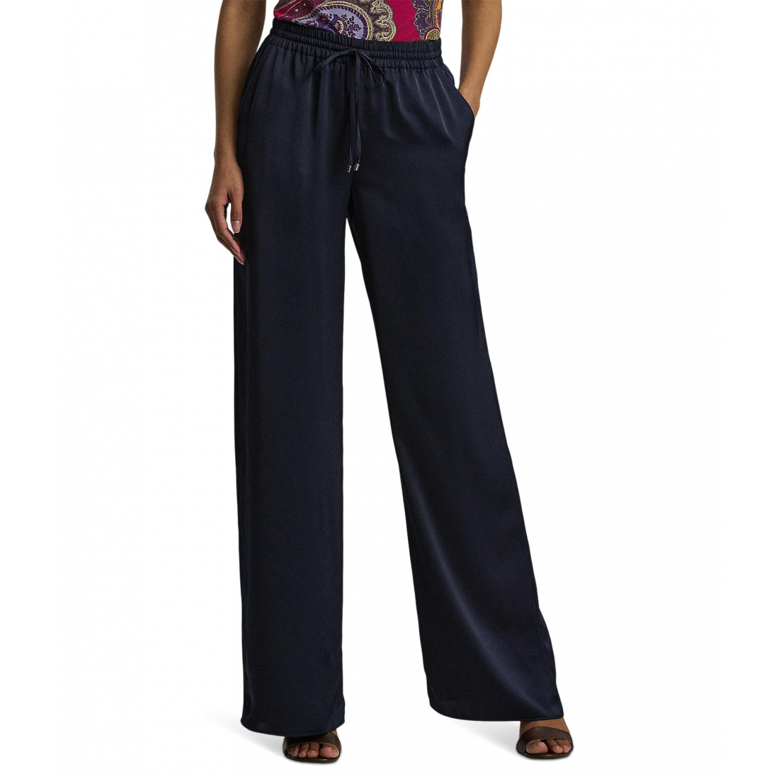 Women's 'Satin Charmeuse Wide-Leg Pants'