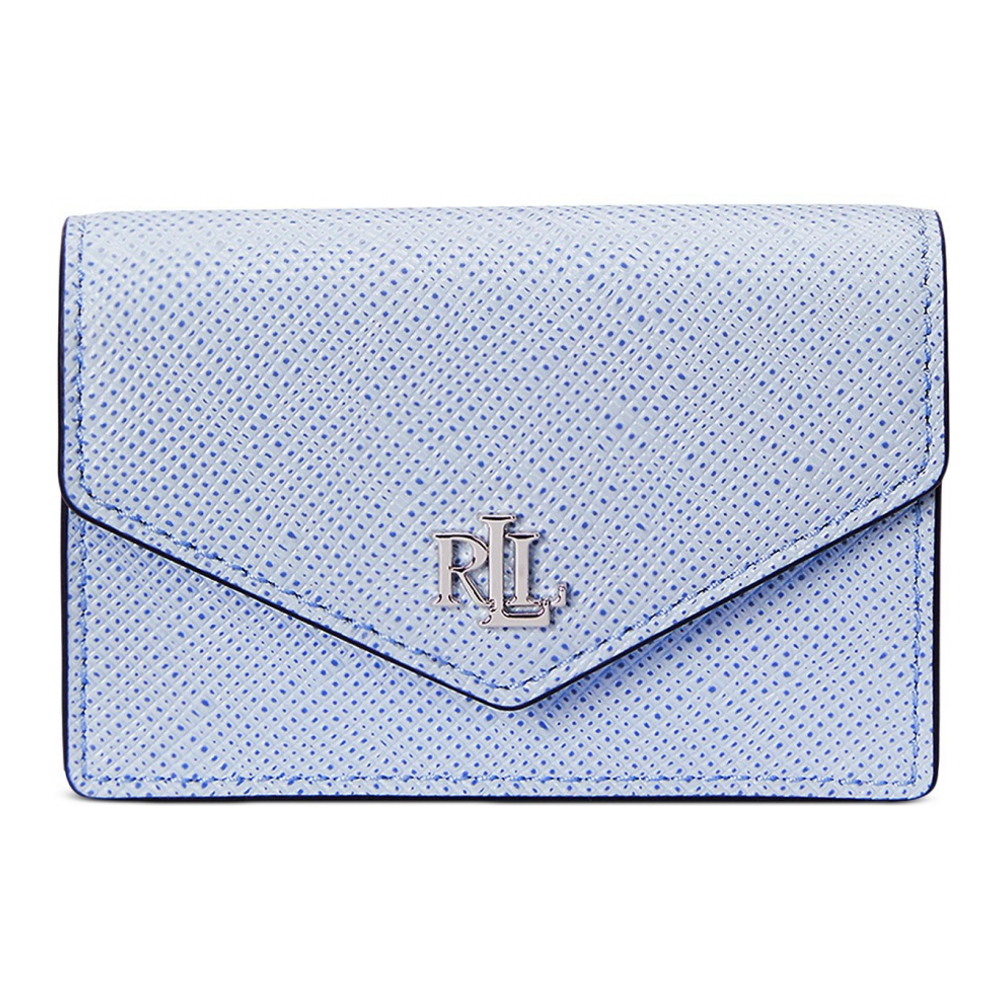 Women's 'Textured Leather Small Flap' Card Holder