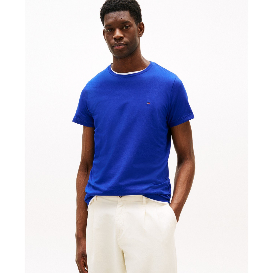 T-shirt 'Stretch Cotton Slim-Fit' pour Hommes