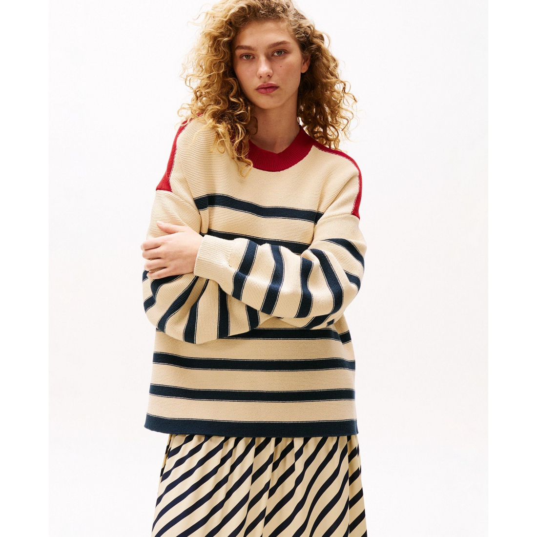 'x Sofia Richie Grainge Breton Striped Sweater' pour Femmes