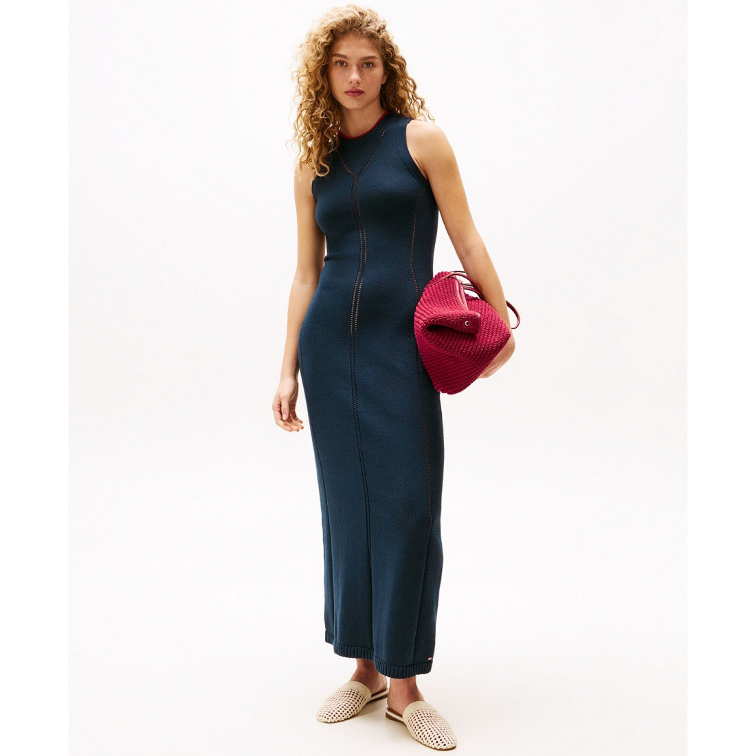 Women's 'x Sofia Richie Grainge High-Neck Cotton Maxi Dress'