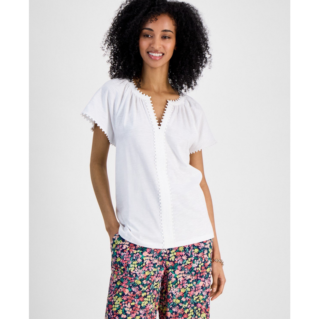 'Bubble-Trim Top' pour Femmes