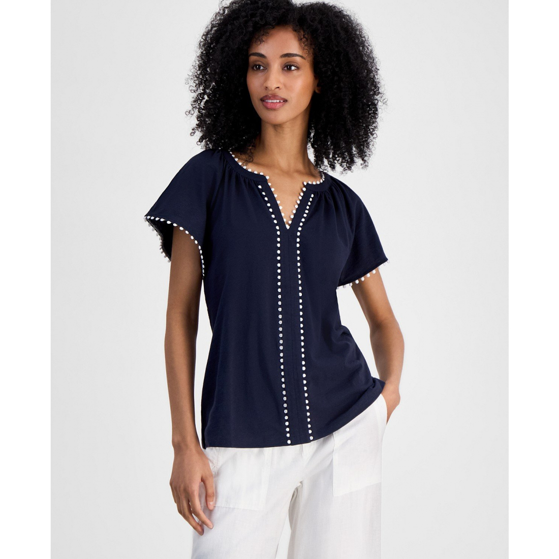 'Bubble-Trim Top' pour Femmes