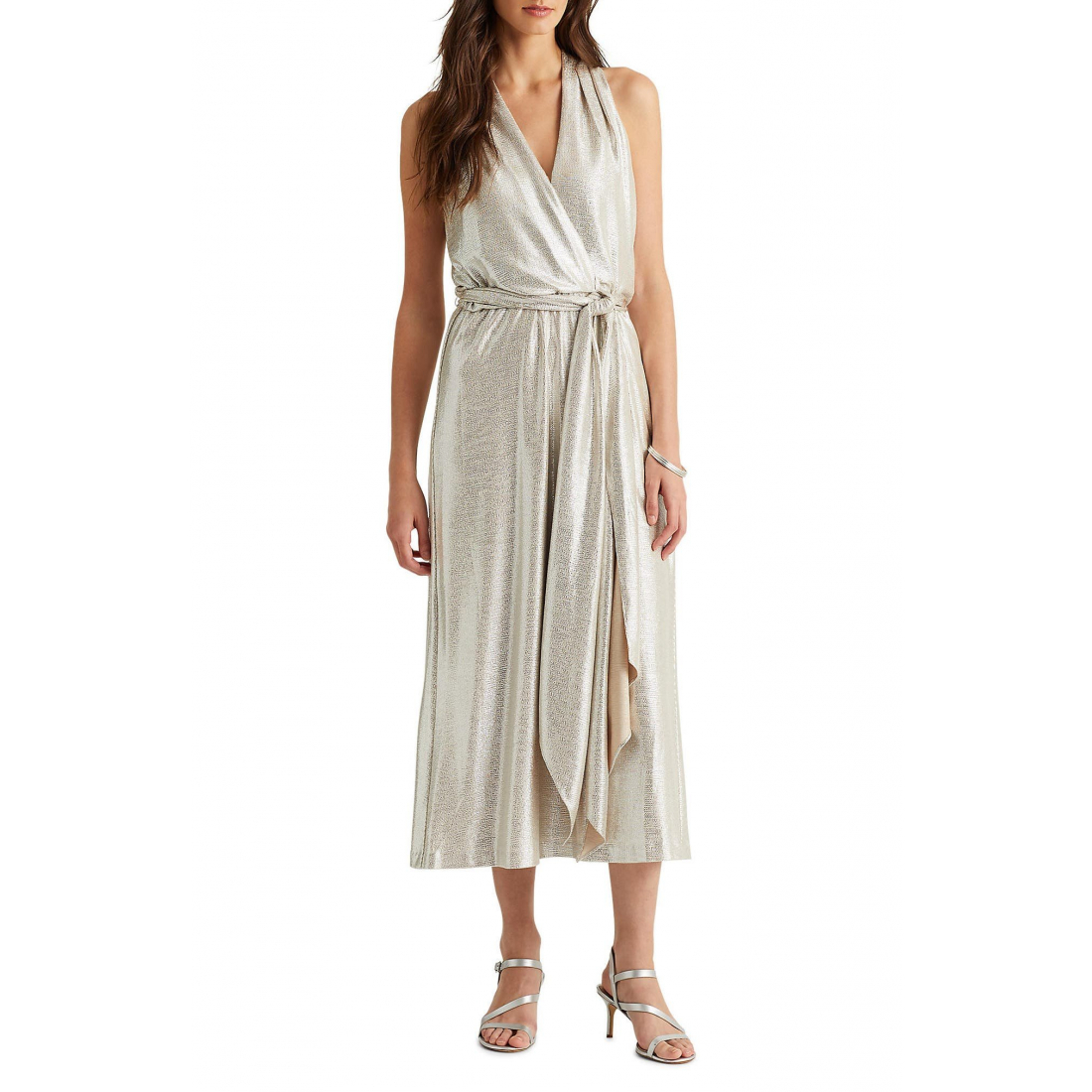 'Illuminating Wrap Cocktail Dress' pour Femmes