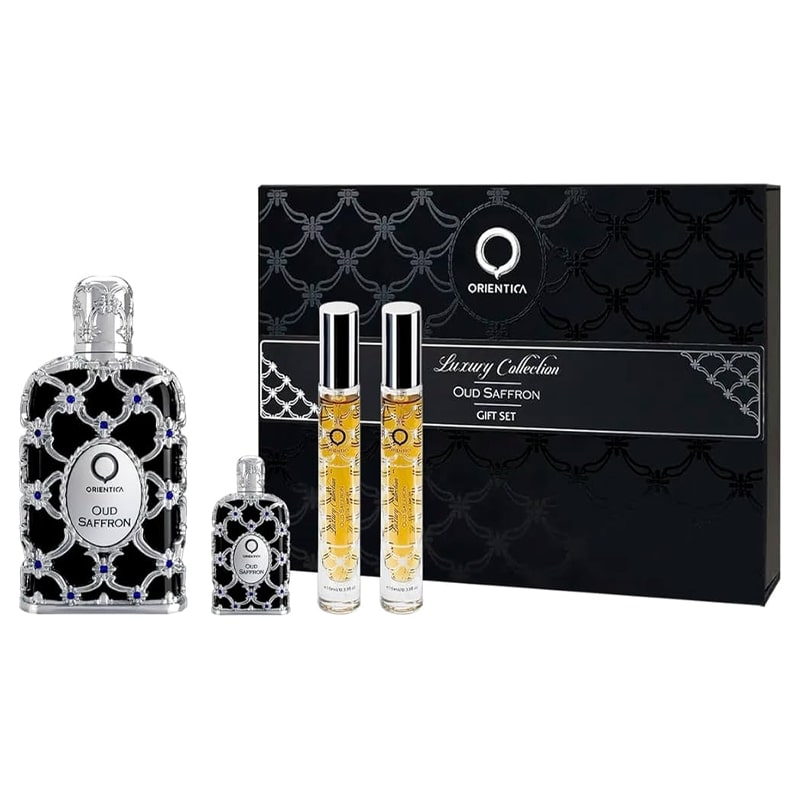 'Oud Saffron' Perfume Set - 4 Pieces