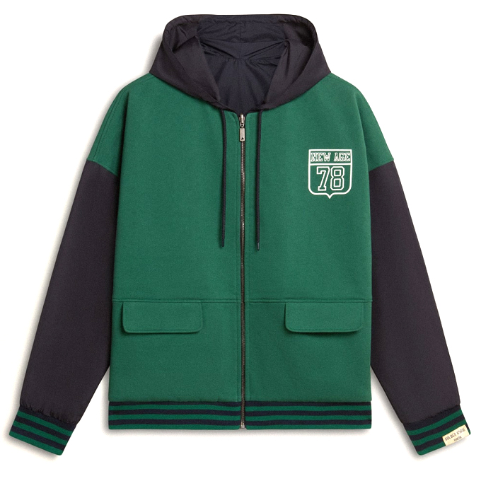 'Reversible Zip-Up' Kapuzenpullover für Herren