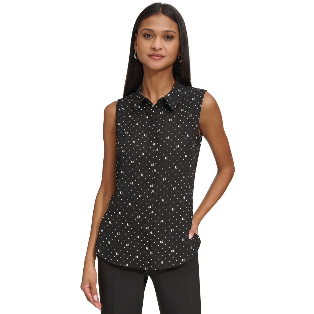 'Logo Sleeveless Shirt' pour Femmes