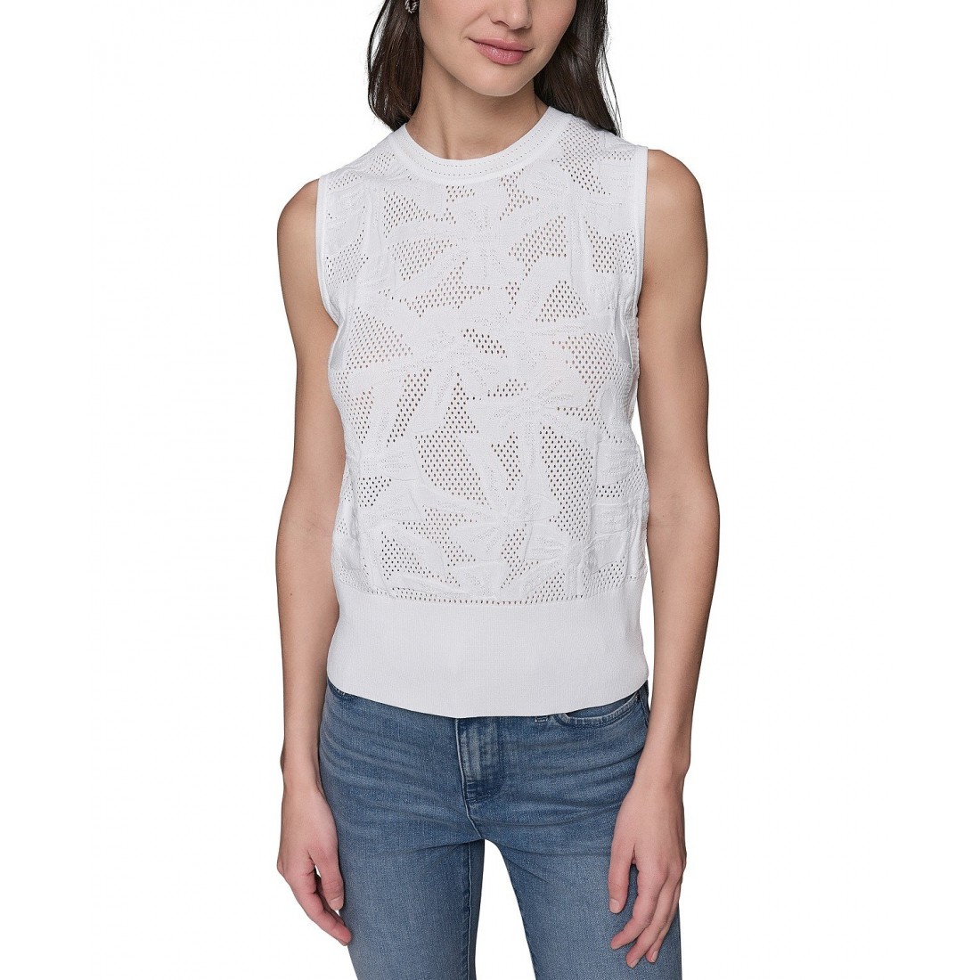 Women's 'Bow-Stitch Sleeveless Sweater'