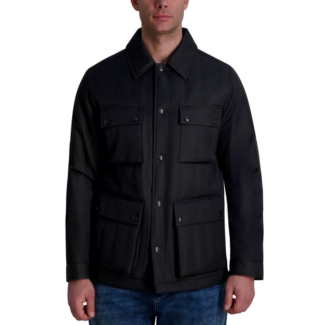 Veste 'Channel Quilted Button-Front Field' pour Hommes