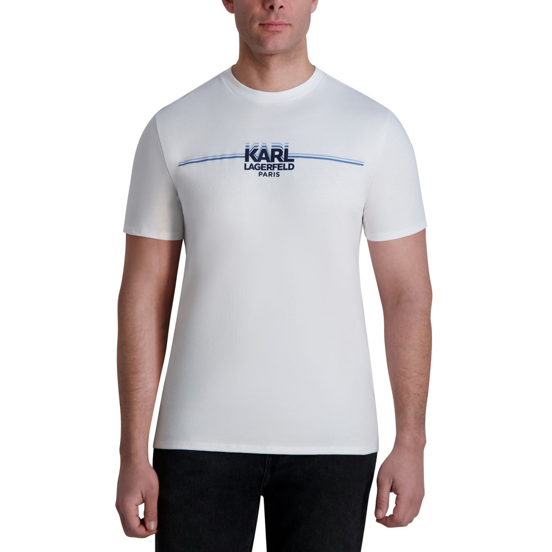 Men's 'Short Sleeve  Racing Stripe Logo' T-Shirt