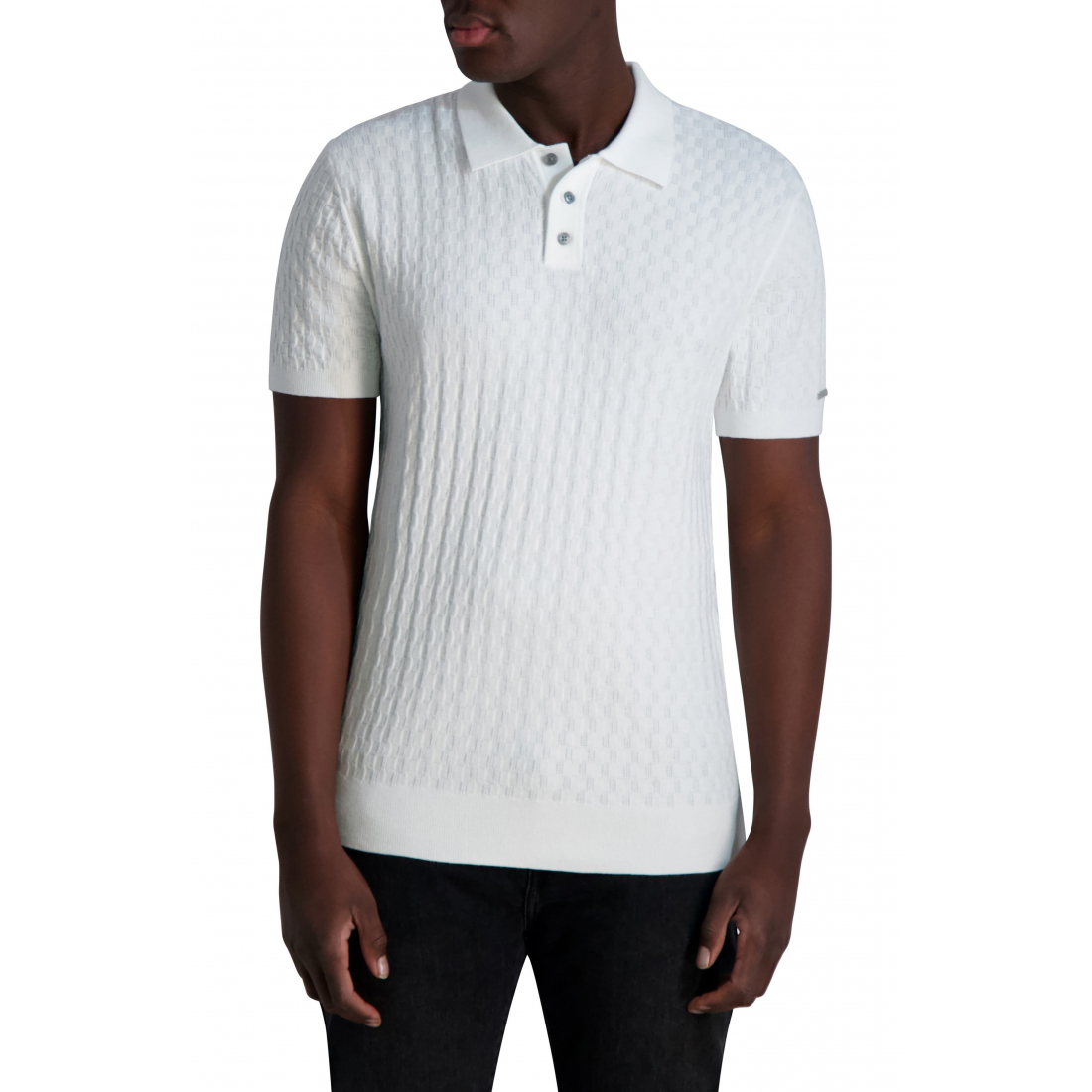 Polo 'Textured' pour Hommes