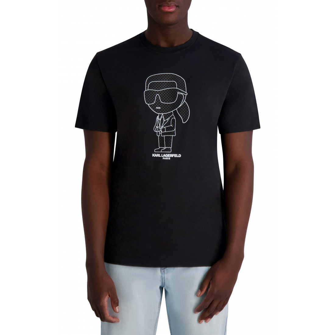 T-shirt 'Large Karl Character Logo Graphic' pour Hommes