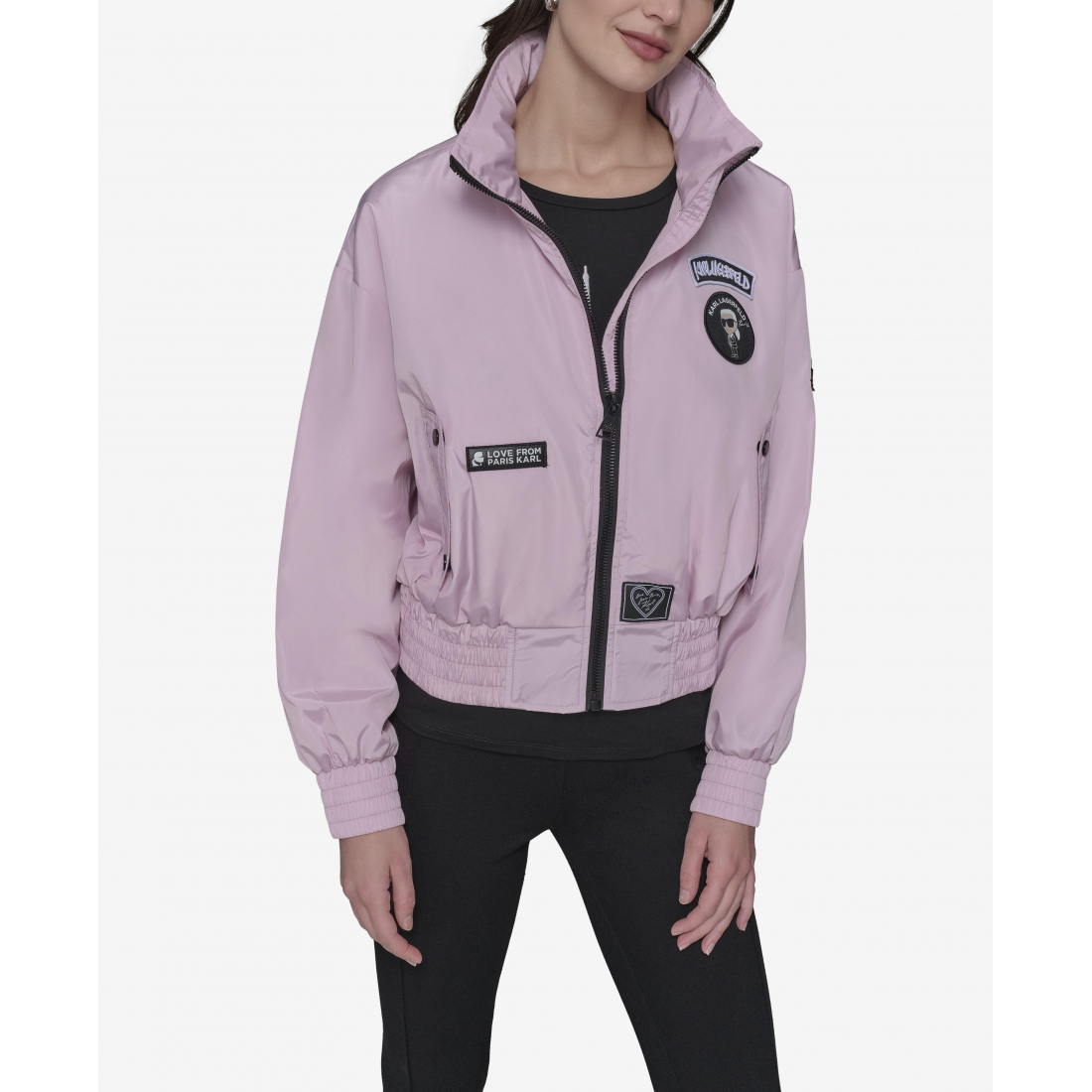 'Bomber Jacket With Patches' pour Femmes