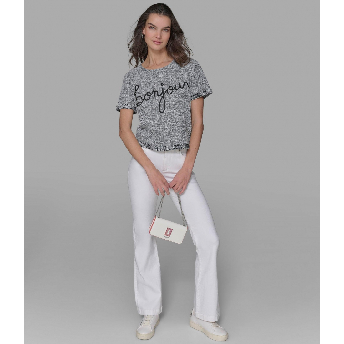 'Bonjour Knit Tweed Top' pour Femmes