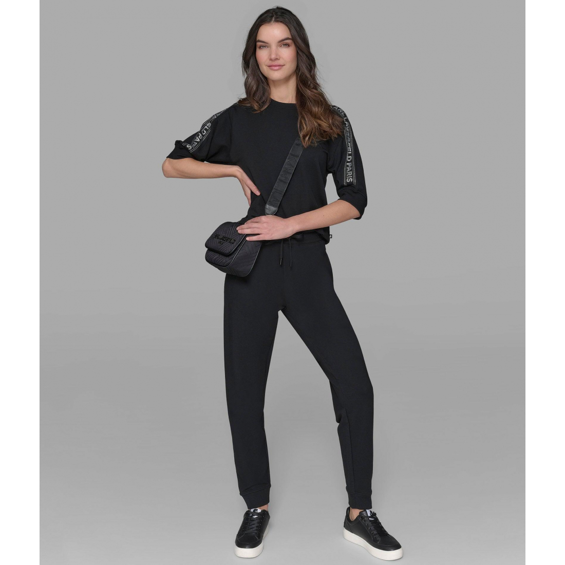 'Sparkle Logo Tape Jogger' pour Femmes