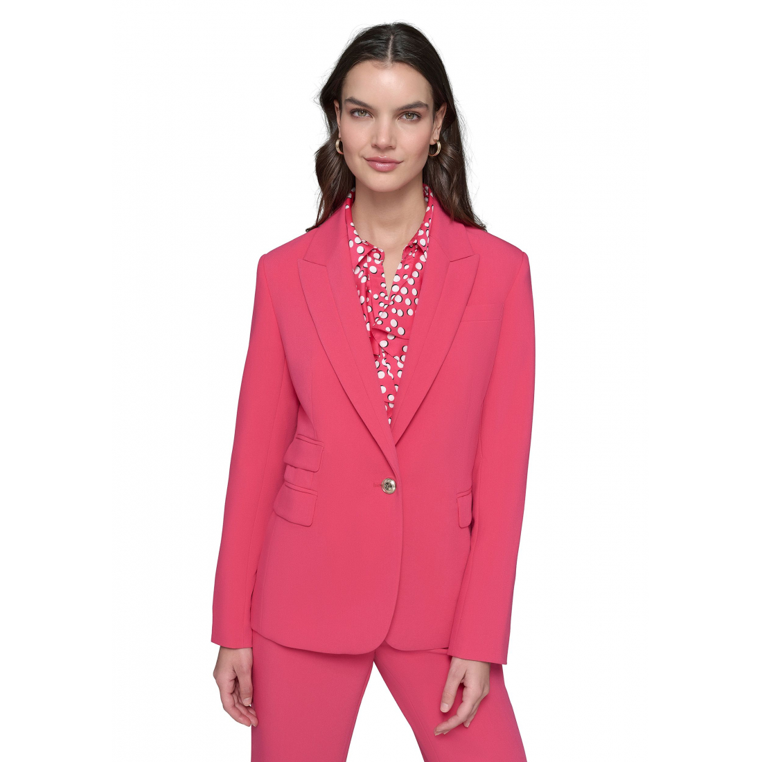 Veste 'One Button with Double Pocket Flaps' pour Femmes
